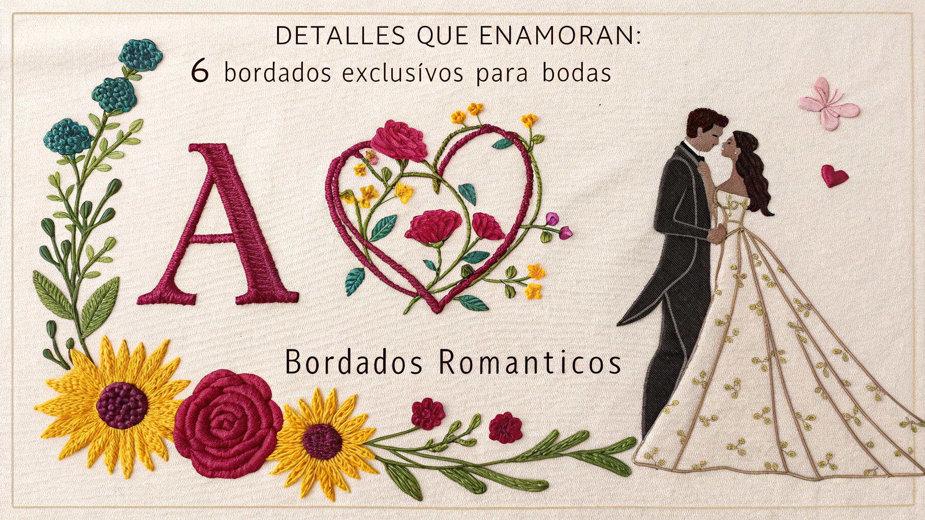 Detalles que Enamoran: 6 Bordados Exclusivos para BODAS