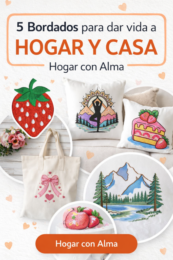 5 Bordados para dar vida a tu HOGAR Y CASA Hogar con Alma
