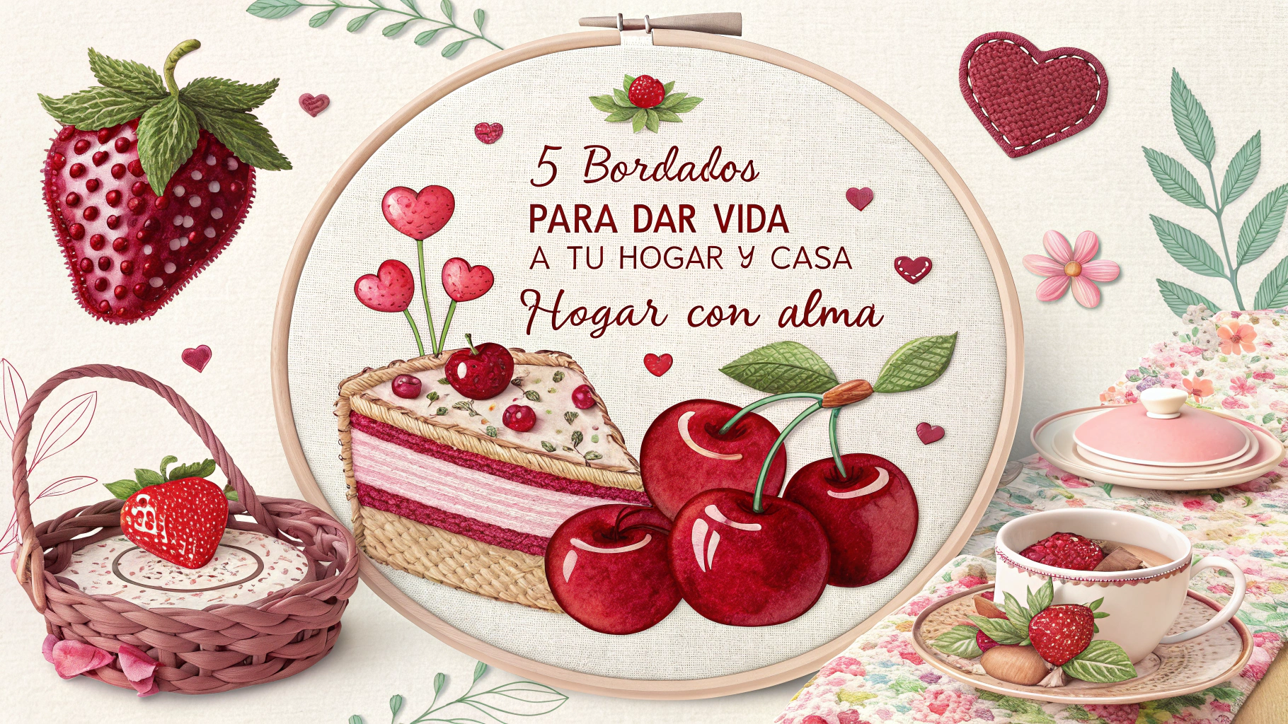 5 Bordados para dar vida a tu HOGAR Y CASA Hogar con Alma