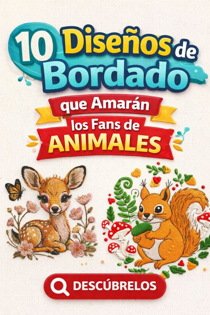 10 Diseños de Bordado que Amarán los Fans de los ANIMALES