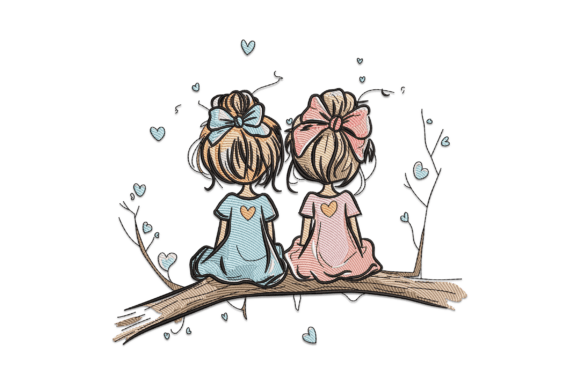 Bordado «Amigos inseparables»: diseño dedicado a la amistad y a los seres queridos del círculo FAMILIA Y AMIGOS. Bordado «Amigos inseparables»: diseño dedicado a la amistad y a los seres queridos del círculo FAMILIA Y AMIGOS.