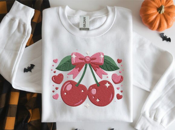 Bordado «Cerezas»: diseño para una decoración hogareña encantadora y acogedora al estilo