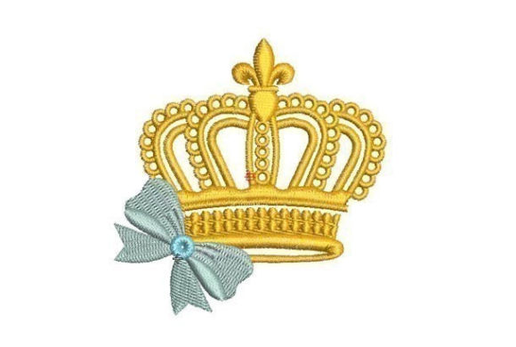 Pequeña Realeza: El Brillo de los diseños de bordado a máquina