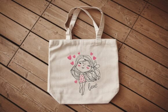 Bordado «Niña dulce con corazón»: símbolo de ternura para los proyectos BEBÉS Y NIÑOS (PES, DST)