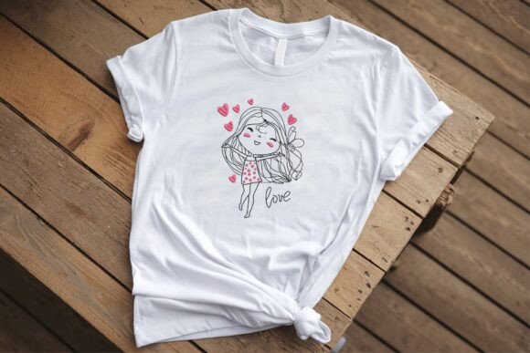 Bordado «Niña dulce con corazón»: símbolo de ternura para los proyectos BEBÉS Y NIÑOS (PES, DST)