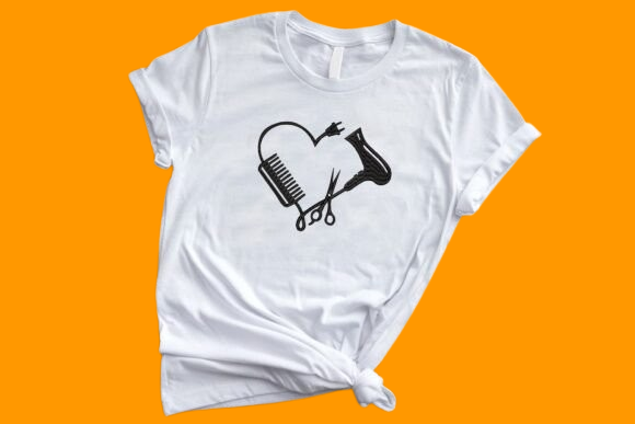 Bordado «Corazón para peluqueros»: diseño para merchandising corporativo y accesorios Bordado «Corazón para peluqueros»: diseño para merchandising corporativo y accesorios