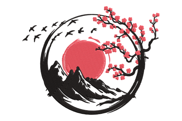 La naturaleza japonesa en bordados: un paisaje fluvial que conquistó el mundo (ALREDEDOR DEL MUNDO). La naturaleza japonesa en bordados: un paisaje fluvial que conquistó el mundo (ALREDEDOR DEL MUNDO).