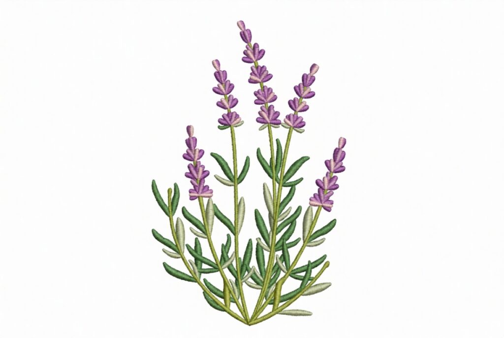 Bordado «Ramo de lavanda»: diseño para proyectos de estilo Bordado de ramos