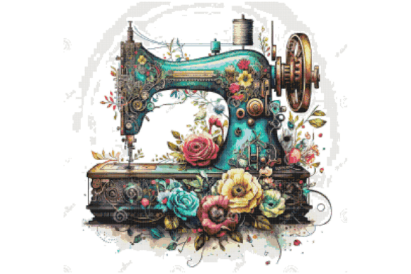 Sewing Room Counted Cross Stitch Pattern