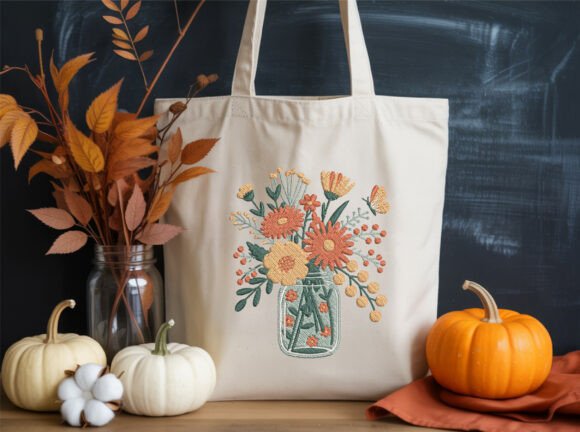 Encanto Rústico: Mi Bordado de ramos favorito para el hogar