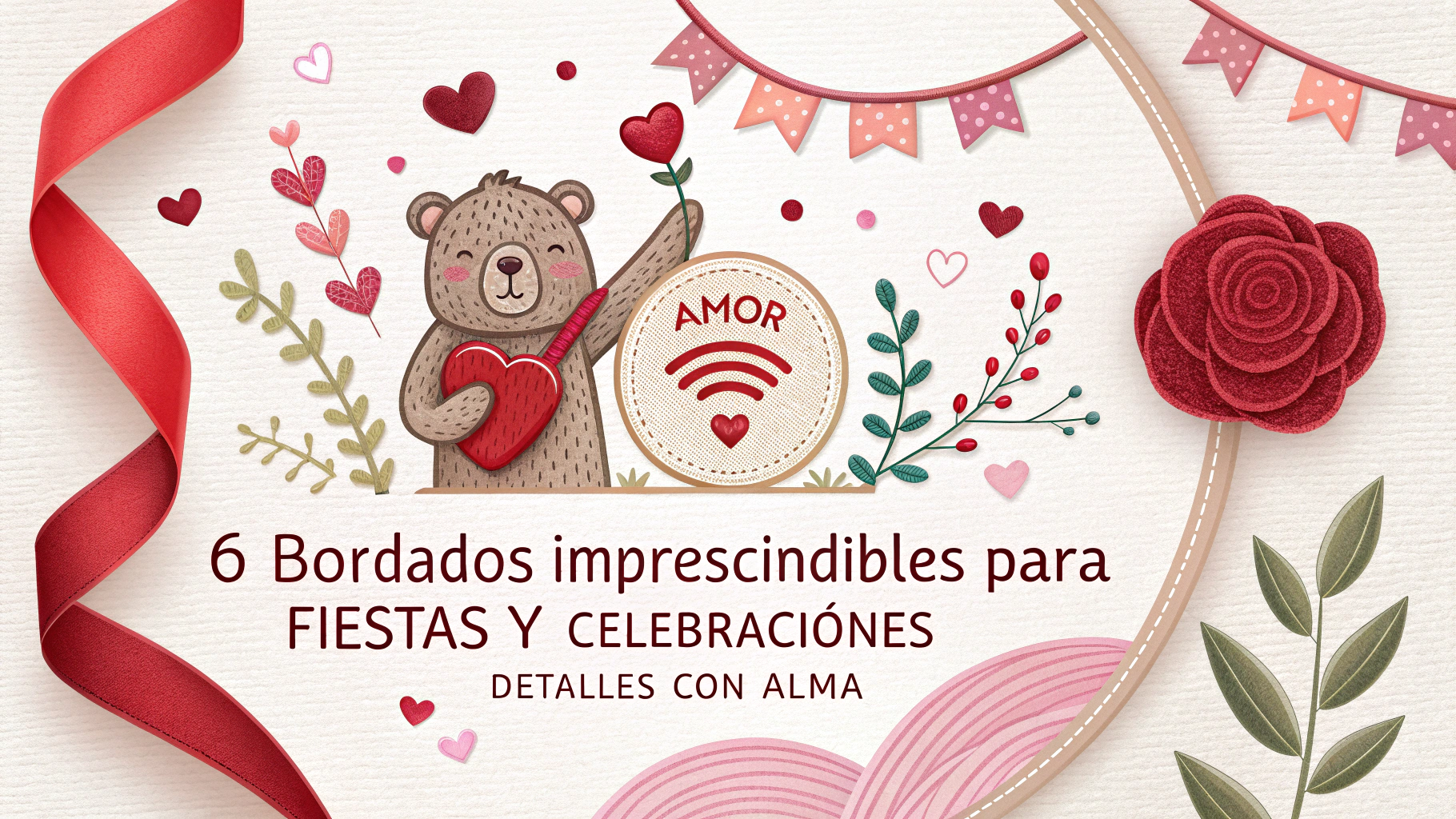 6 Bordados Imprescindibles para FIESTAS Y CELEBRACIONES Detalles con Alma