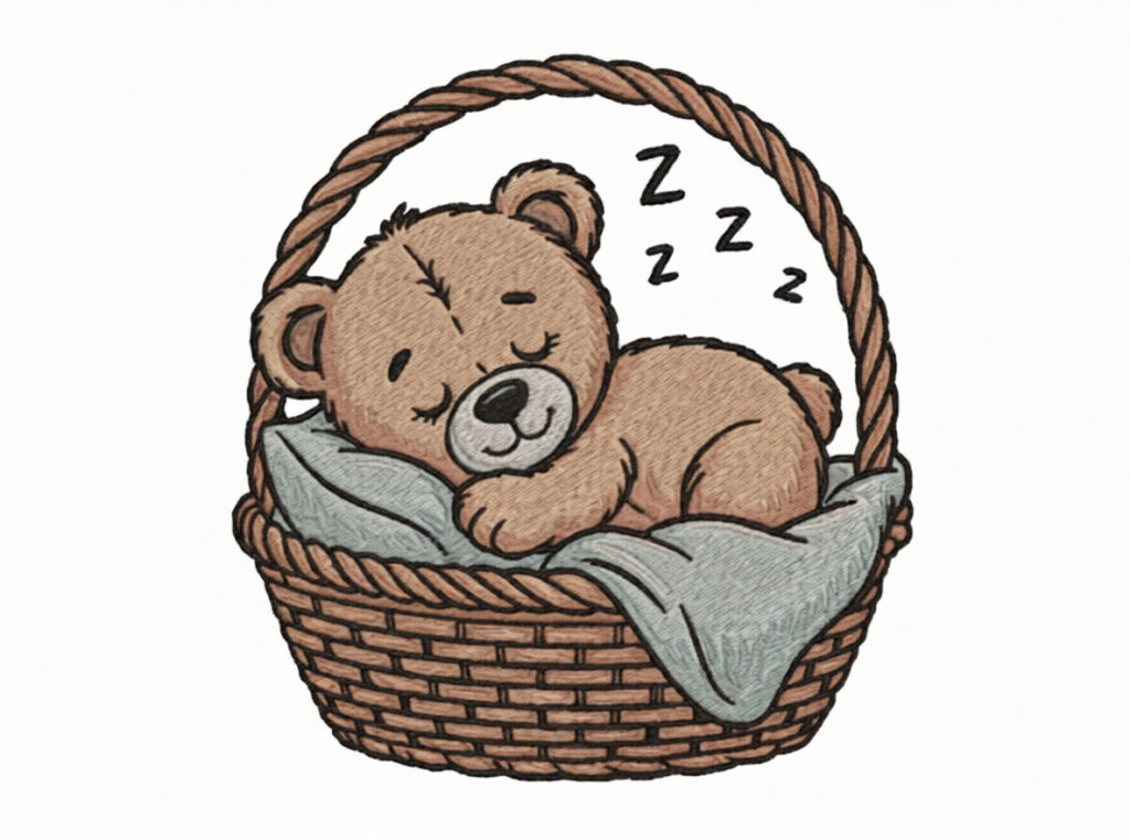 «El oso dormido» de la película animada: un encantador diseño con la imagen del animal