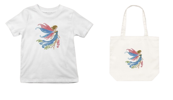 Silueta de hada: diseño mágico de bordado para proyectos infantiles BEBÉS Y NIÑOS