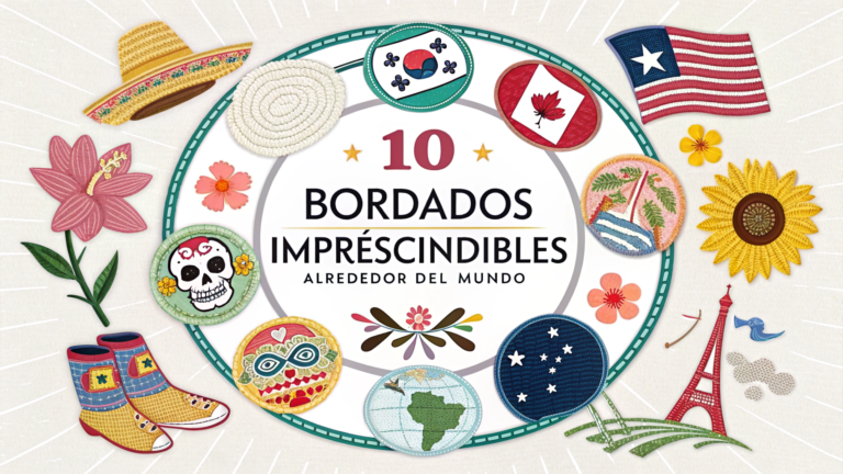 10 Bordados Imprescindibles ALREDEDOR DEL MUNDO Colección Global