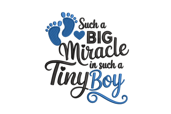 Bordado «El gran milagro de una niña pequeña»: una conmovedora inscripción para BEBÉS Y NIÑOS (PES, DST)