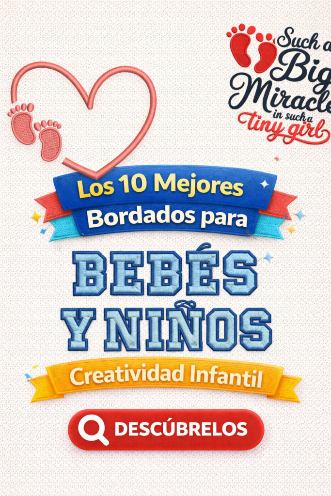 Los 10 Mejores Bordados para BEBÉS Y NIÑOS Creatividad Infantil
