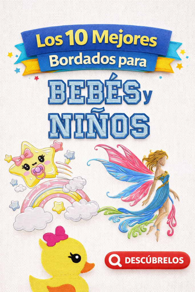 Los 10 Mejores Bordados para Bebés y Niños