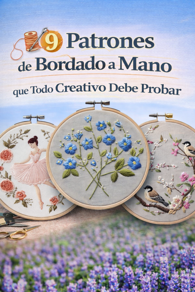 9 Patrones de Bordado a Mano que Todo Creativo Debe Probar