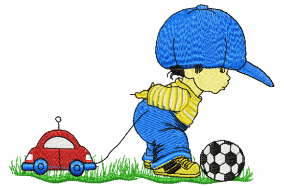 Aventuras sobre Ruedas: Mi Diseño Favorito en Niños y Niñas Diseños de Bordado