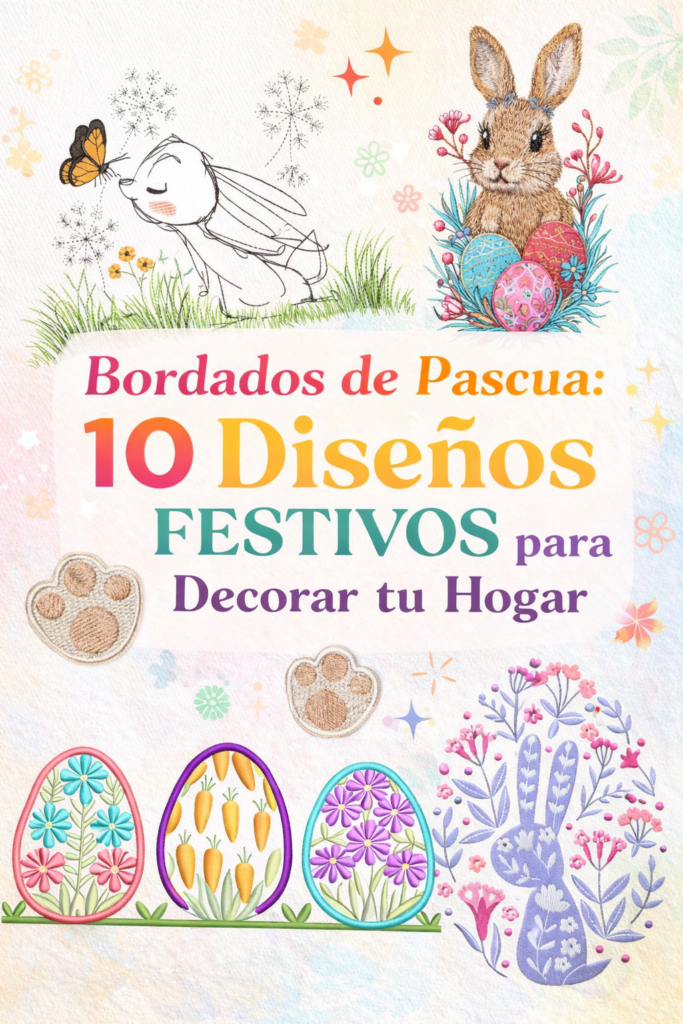 Bordados de Pascua: 10 Diseños Festivos para Decorar tu Hogar