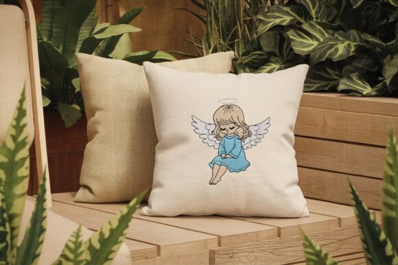 Mi Pequeño Ángel: Ternura Celestial en Niños y Niñas Diseños de Bordado