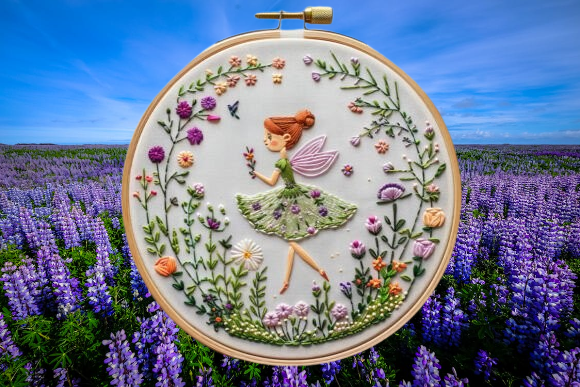 Un Toque de Magia: El Hada de mis Patrones de Bordado a Mano