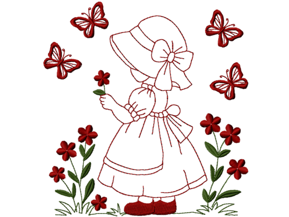 Mi Dulce Pequeña en el Jardín: Un Toque Mágico en Niños y Niñas Diseños de Bordado