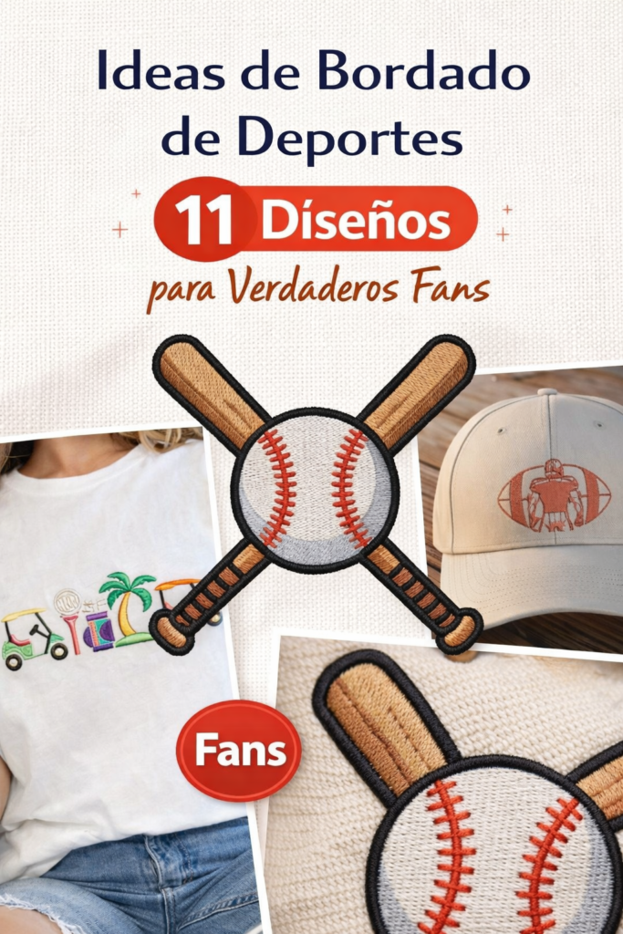 Ideas de Bordado de Deportes 11 Diseños para Verdaderos Fans Ideas de Bordado de Deportes 11 Diseños para Verdaderos Fans