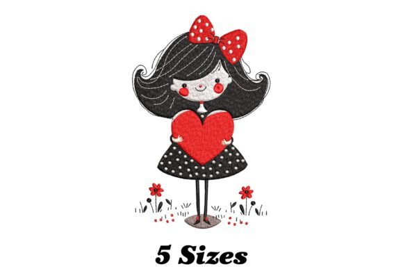 Mi Pequeña Enamorada: Un Corazón de Ternura en Niños y Niñas Diseños de Bordado