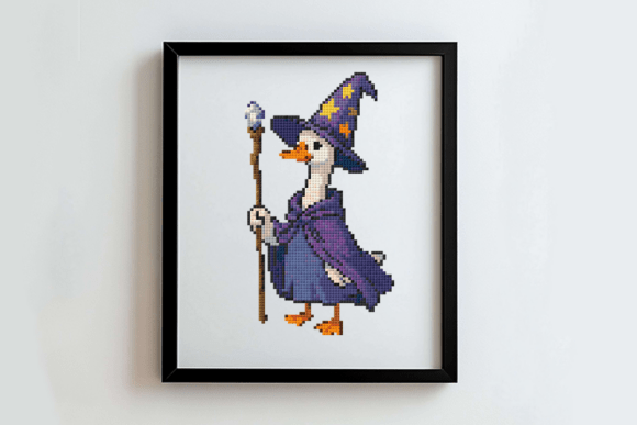 Hechizos y Puntadas: Mi Pato Mago entre los patrones para bordado en cruz