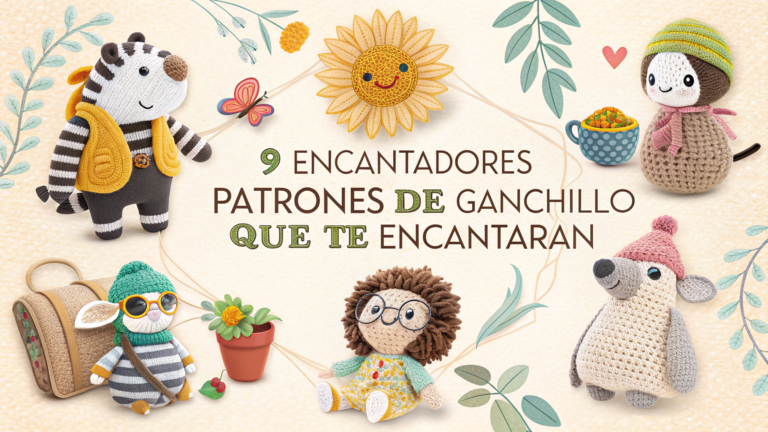 9 encantadores patrones de ganchillo que te encantarán