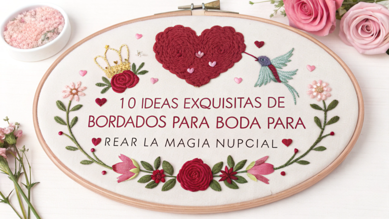 10 ideas exquisitas de bordados para boda para crear la magia nupcial