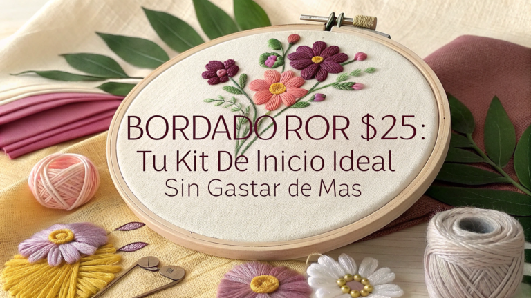 BORDADO POR $25: TU KIT DE INICIO IDEAL SIN GASTAR DE MÁS