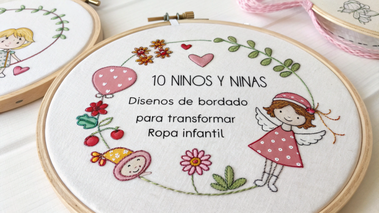 10 Niños y Niñas Diseños de Bordado para Transformar Ropa Infantil