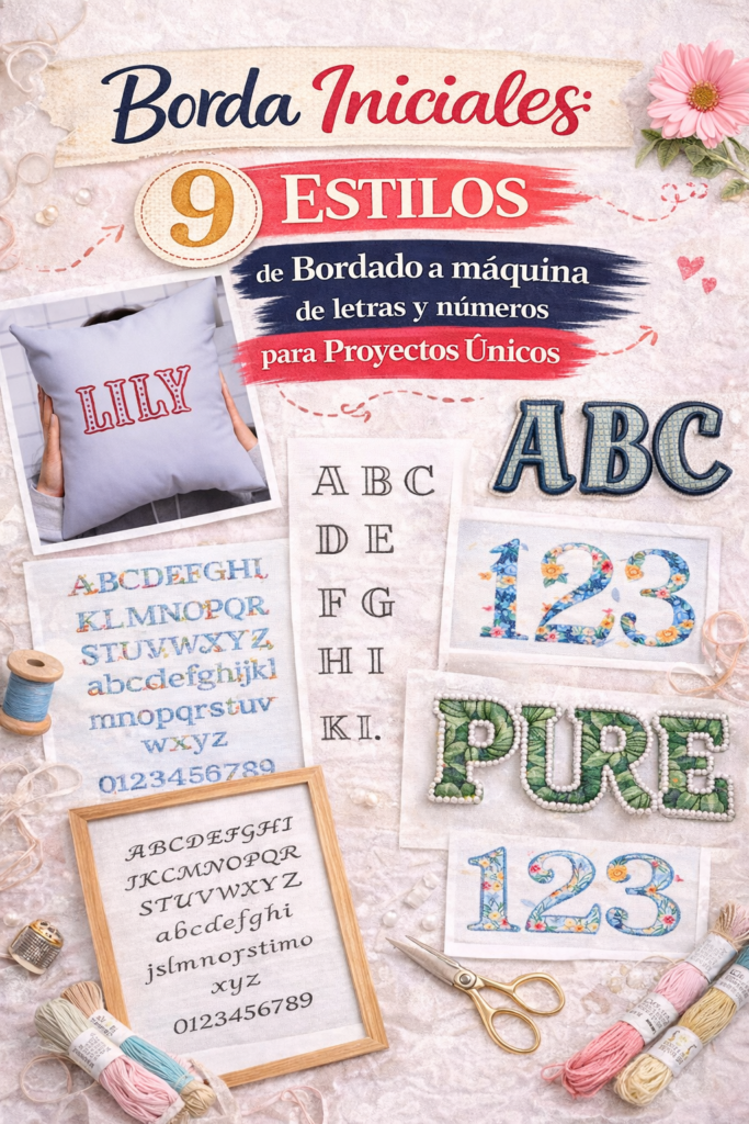 Personaliza tus Proyectos con Estos 9 Bordados de Letras y Números Personaliza tus Proyectos con Estos 9 Bordados de Letras y Números