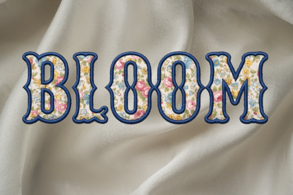 Diseños Exclusivos: Mi Fuente Satin Line para Bordado a máquina de letras y números