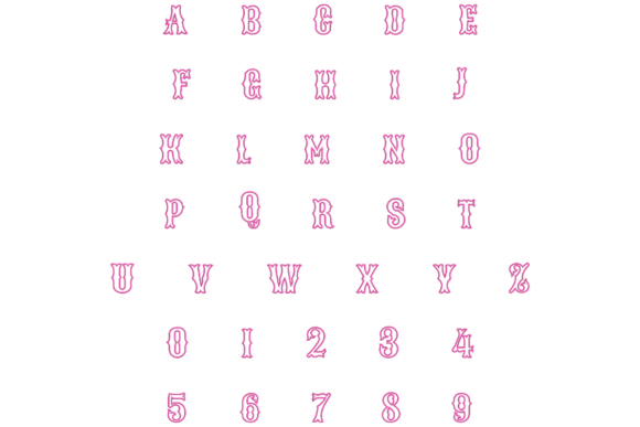 Diseños Exclusivos: Mi Fuente Satin Line para Bordado a máquina de letras y números Diseños Exclusivos: Mi Fuente Satin Line para Bordado a máquina de letras y números