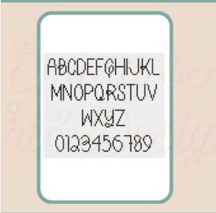 Mi Tipografía Minimalista: Personaliza con este Patrón de punto de cruz del alfabeto Mi Tipografía Minimalista: Personaliza con este Patrón de punto de cruz del alfabeto