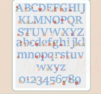 Un Mensaje de Amor en Cada Puntada: Mi Patrón de punto de cruz del alfabeto de San Valentín Un Mensaje de Amor en Cada Puntada: Mi Patrón de punto de cruz del alfabeto de San Valentín