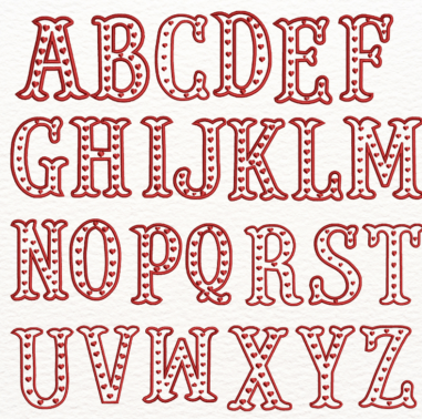 Mi Alfabeto Romántico: Personaliza con Amor usando Bordado a máquina de letras y números Mi Alfabeto Romántico: Personaliza con Amor usando Bordado a máquina de letras y números