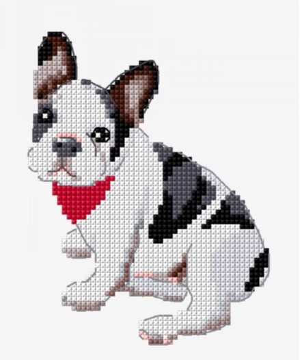 Mi Compañero Fiel: El Bulldog Francés en patrones punto de cruz originales Mi Compañero Fiel: El Bulldog Francés en patrones punto de cruz originales