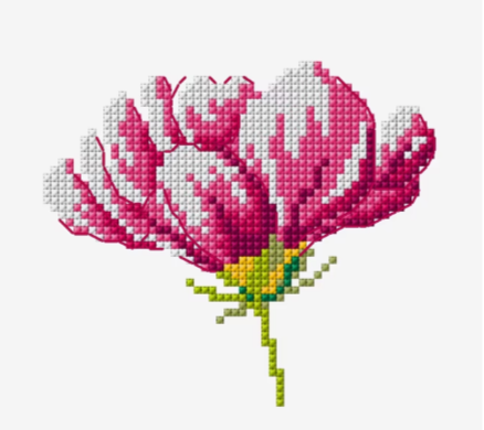 Mi Flor Cosmos: Explosión de Color en patrones punto de cruz originales Mi Flor Cosmos: Explosión de Color en patrones punto de cruz originales