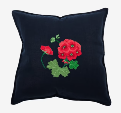 Mi Pasión por lo Clásico: El Geranio Rojo en patrones punto de cruz originales Mi Pasión por lo Clásico: El Geranio Rojo en patrones punto de cruz originales