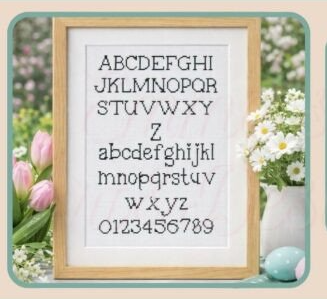 Personaliza cada puntada: Mi Patrón de punto de cruz del alfabeto preferido Personaliza cada puntada: Mi Patrón de punto de cruz del alfabeto preferido