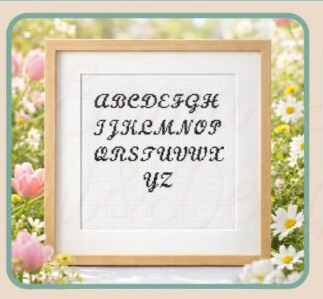 Mi Abecedario Favorito: Elegancia y Claridad en este Patrón de punto de cruz del alfabeto Mi Abecedario Favorito: Elegancia y Claridad en este Patrón de punto de cruz del alfabeto