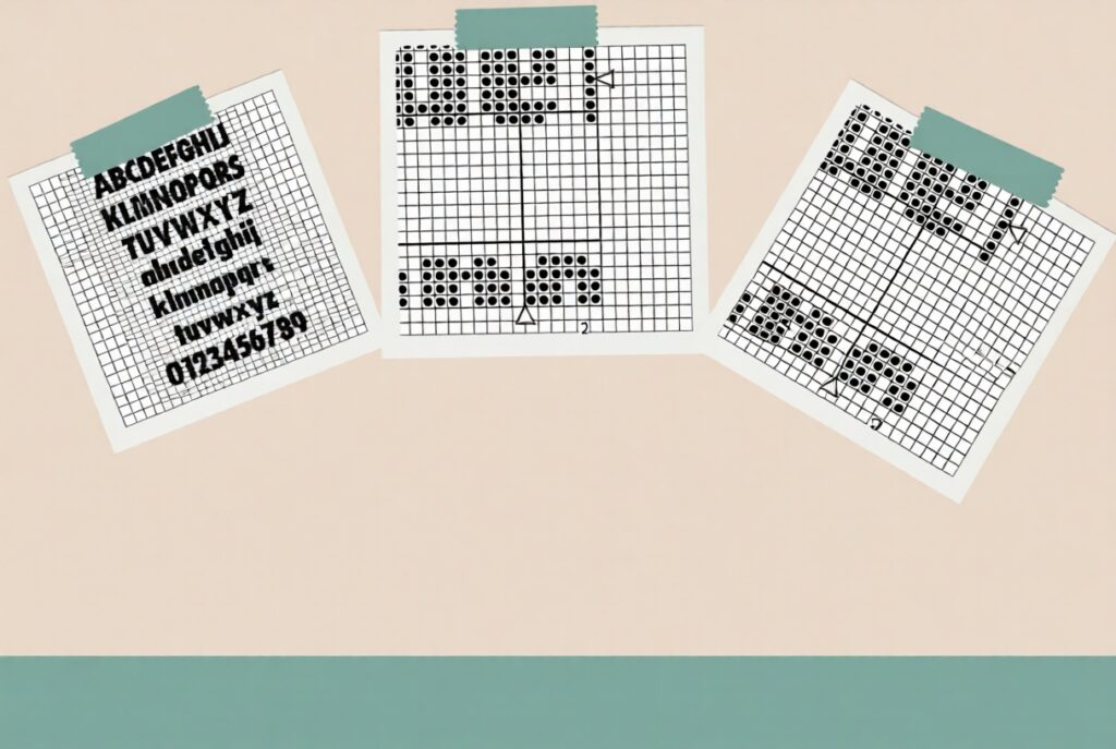 Mi Alfabeto Moderno: La Clave para Personalizar con este Patrón de punto de cruz del alfabeto Mi Alfabeto Moderno: La Clave para Personalizar con este Patrón de punto de cruz del alfabeto