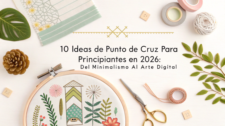 10 ideas de punto de cruz para principiantes en 2026: del minimalismo al arte digital