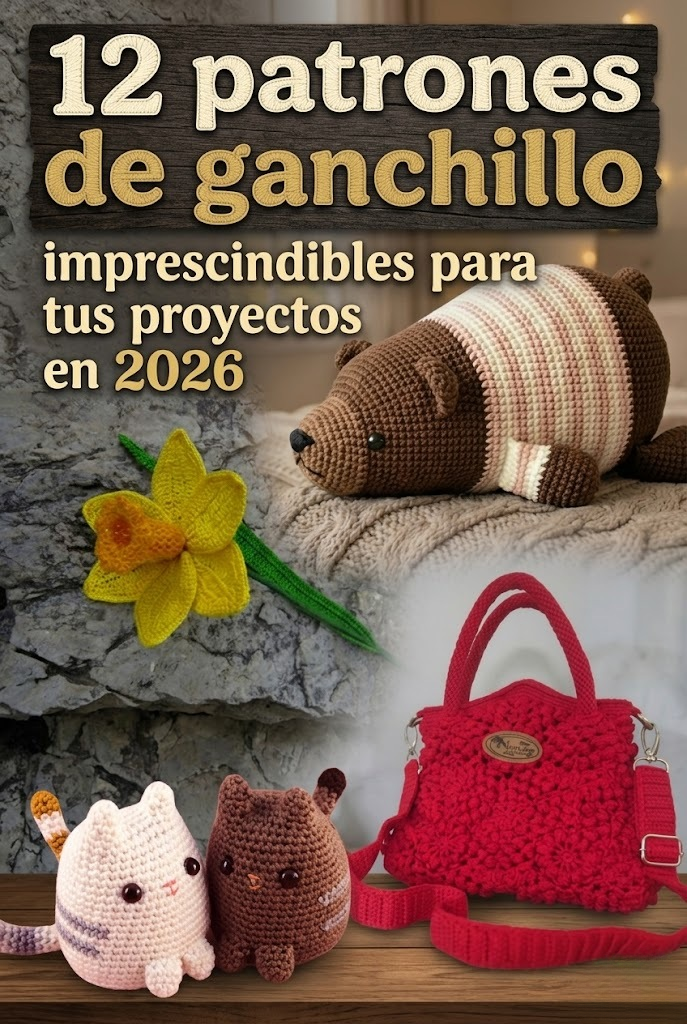 12 patrones de ganchillo imprescindibles para tus proyectos en 2026