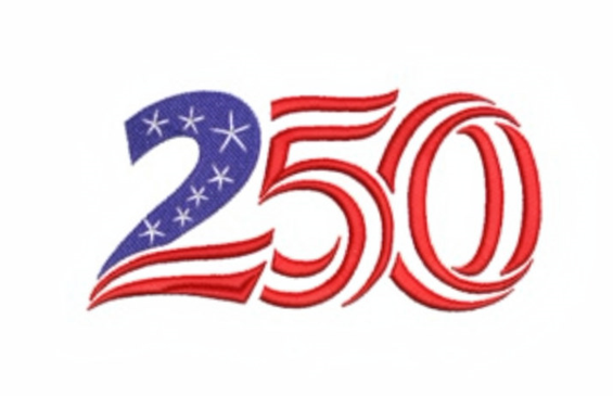 Bordado «250 años de la bandera de Estados Unidos»