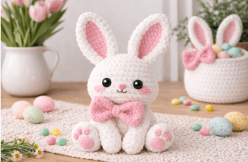 Conejito de Pascua de ganchillo